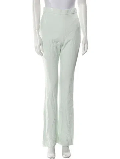 Pre-owned Brandon Maxwell Straight Leg Pants In Blue