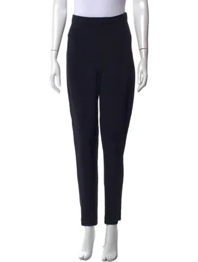 Pre-owned Brandon Maxwell Straight Leg Pants In Blue