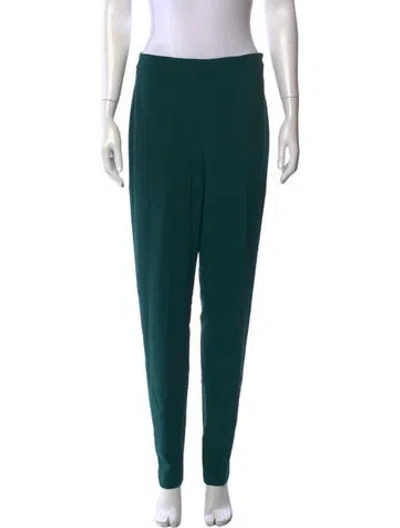 Pre-owned Brandon Maxwell Straight Leg Pants In Green