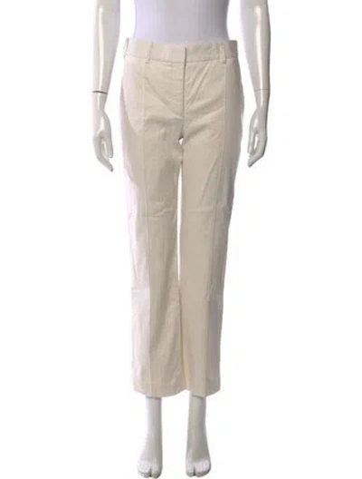 Pre-owned Brandon Maxwell Straight Leg Pants In Neutral