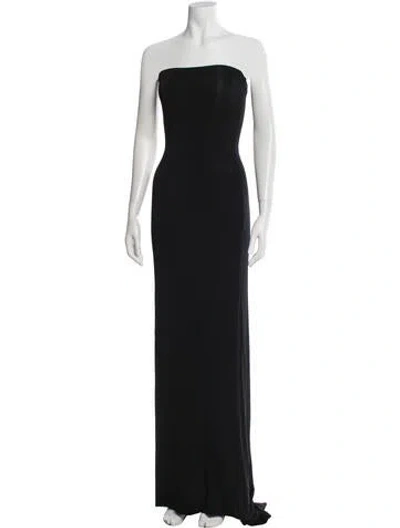 Pre-owned Brandon Maxwell Strapless Long Dress In Multi