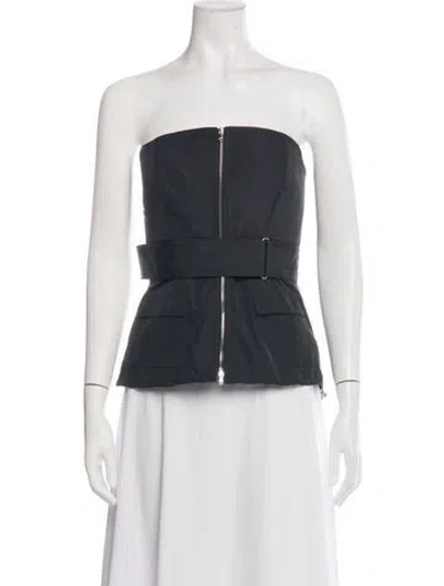 Pre-owned Brandon Maxwell Strapless Top W/ Tags In White