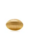 Brandon Maxwell The Axel Large Fluted Ring In Gold