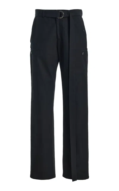Brandon Maxwell The Bailey Cotton Carpenter Pants In Black