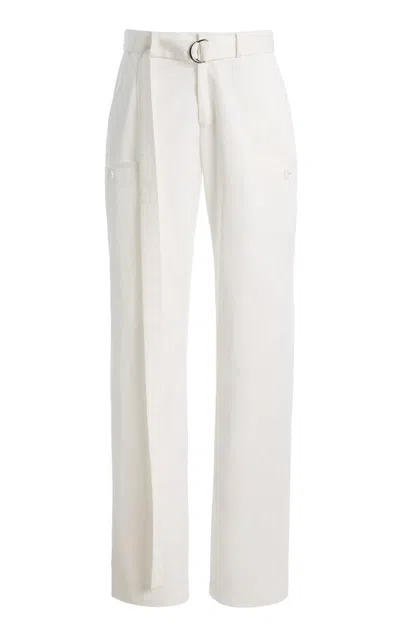 Brandon Maxwell The Bailey Cotton Carpenter Pants In White