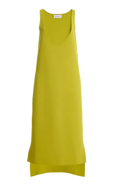 Brandon Maxwell The Bettina Scooped Knit Tank Dress In Green