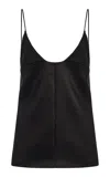 Brandon Maxwell The Bridges Cami Wool-silk Top In Black