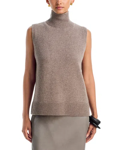 Brandon Maxwell The Bruno Wool & Cashmere Sleeveless Sweater In Gray
