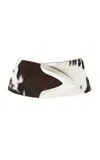 Brandon Maxwell The Callahan Wide Belt With Oversized Metal Tip Hardware In Multi