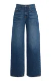 Brandon Maxwell The Callan Denim Wide-leg Jeans In Medium Wash