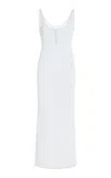 Brandon Maxwell The Catherine Knit Henly Dress In Light Blue