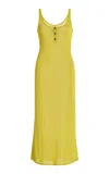 Brandon Maxwell The Catherine Knit Henly Dress In Olive