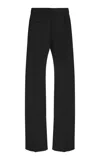 Brandon Maxwell The Cecily Tailored Knit Trousers In Black