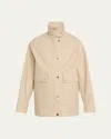 Brandon Maxwell The Celine Oversized Jacket In Light Khaki