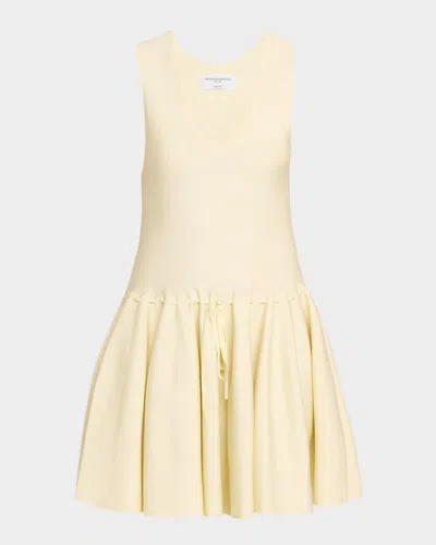 Brandon Maxwell The Cleo Fit-and-flare Dress In Yellow