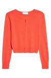 Brandon Maxwell Brnadon Maxwell Ellery Shrunken Cardigan In Orange