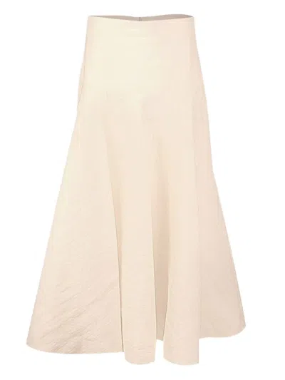 Brandon Maxwell The Ember Maxi Skirt In Neutral