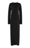 Brandon Maxwell The Emm Cardigan Midi Dress In Black