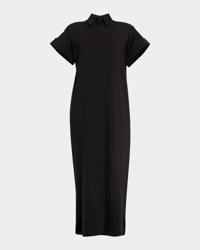 Brandon Maxwell The Emory Shirtdress In Twill In Black