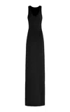 Brandon Maxwell The Ginny Knit Maxi Dress In Black