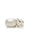 Brandon Maxwell The Goji Ring With Dangling Stones In Silver