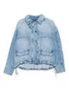 Brandon Maxwell The Harper Denim Jacket In Blue