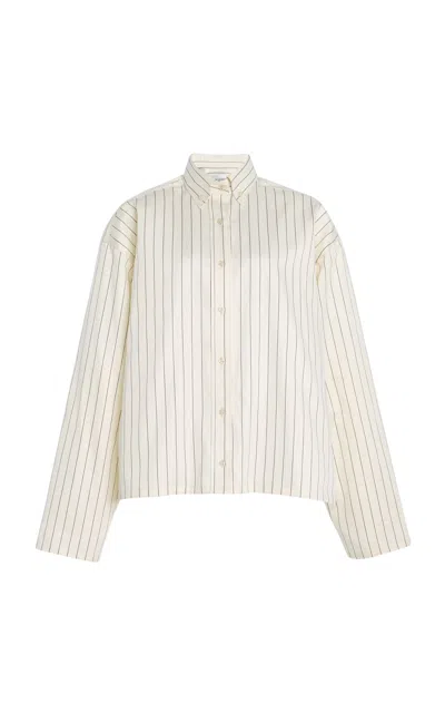 Brandon Maxwell The Javi Striped Cotton Button-down Shirt In Stripe