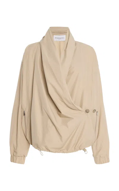 Brandon Maxwell The Keir Draped Poplin Jacket