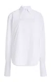Brandon Maxwell The Keller  Button-down Cotton Shirt In White