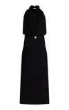 Brandon Maxwell The Larissa Backless Midi Dress In Black