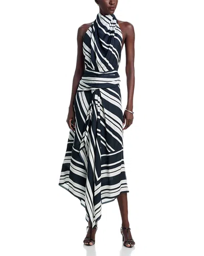 Brandon Maxwell The Marin Scarf Dress In White