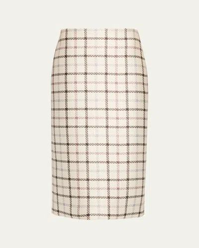 Brandon Maxwell The Mercer Bonde Pencil Skirt In Gray