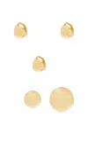 Brandon Maxwell The Nova Dot Cluster Earring Set In Gold
