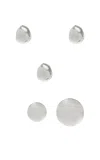 Brandon Maxwell The Nova Dot Cluster Earring Set In Silver