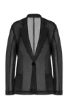 Brandon Maxwell The Pearl Double Breasted Jacket In Black