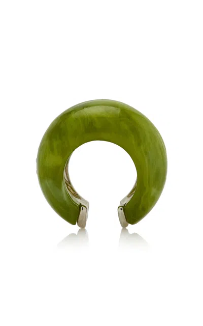 Brandon Maxwell The Petra Ear Cuffs In Green