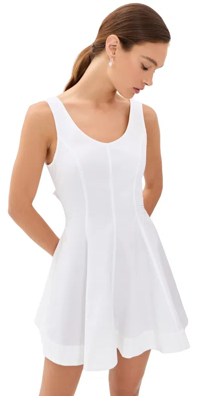 Brandon Maxwell The Poppy Mini Dress White