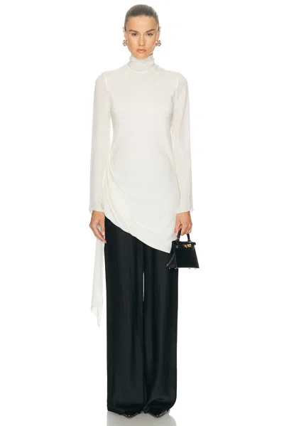 Brandon Maxwell The Raina Blouse In White