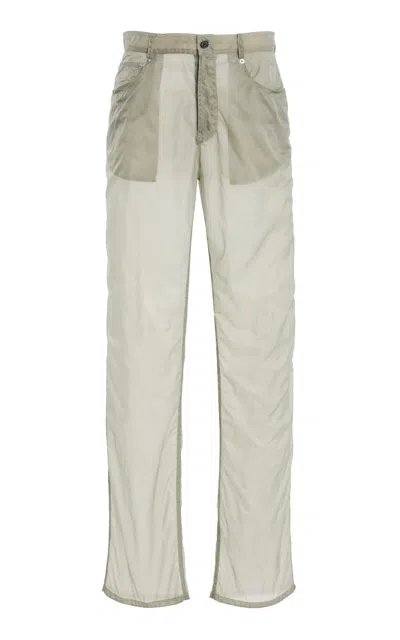 Brandon Maxwell The Reade Relaxed Nylon Pants In Gray