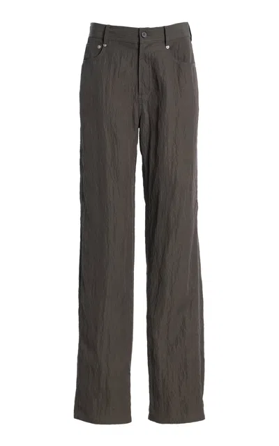 Brandon Maxwell The Reade Relaxed Seersucker Pants In Gray