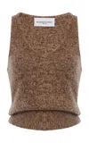 Brandon Maxwell The Reese Cashmere-silk Tank Top In Brown