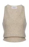 Brandon Maxwell The Reese Cashmere-silk Tank Top In Taupe