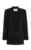Brandon Maxwell The Reeve Double-breasted Stretch-twill Jacket In Black