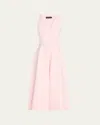 Brandon Maxwell The Renee Knit Midi Dress In Light Pink