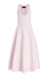 Brandon Maxwell The Renee Knit Midi Dress In Light Pink