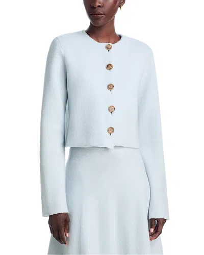 Brandon Maxwell The Ryder Wool Knit Jacket In Multi