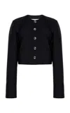 Brandon Maxwell The Ryder Wool-silk Mikado Jacket In Black