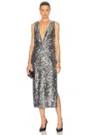 Brandon Maxwell The Santha Sequined Embellished Dress