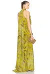 Brandon Maxwell The Seraphine Gown In Verdant Leaf