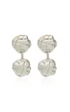 Brandon Maxwell The Spira Two-piece Cufflink Earrings In Silver
